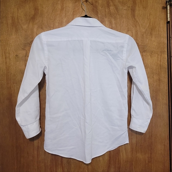 Cat & Jack boys Small buttom up white Dress shirt - Picture 2 of 3